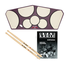 Bill Bachman Signature Bundle Vic Firth Billy Club Tenor Drumsticks, HHPQSR Tenor Pad and Quad Logic HR