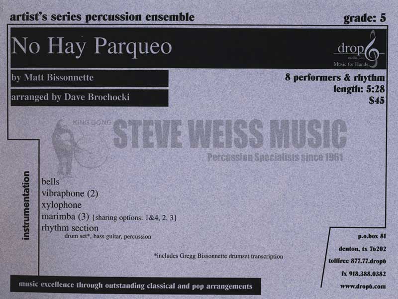 Bissonnette-No Hay Parqueo arr. Brochocki (SP)-B/2V/X/3M/P/BG