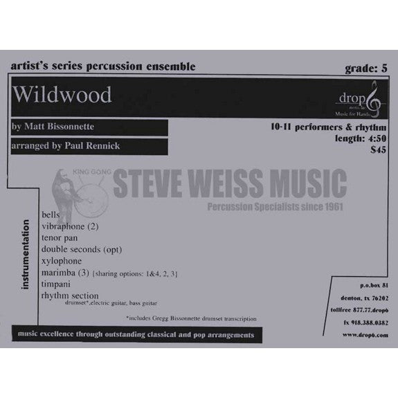 Bissonnette-Wildwood (SP)-B/2V/X/3M/Steel drs./4T/GT/BG