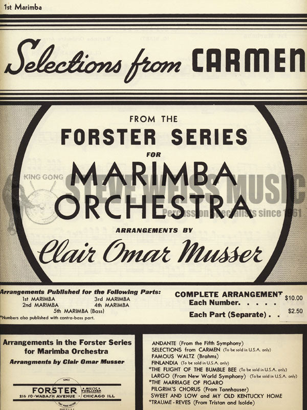 Bizet-Selections from Carmen arr.Musser (P)