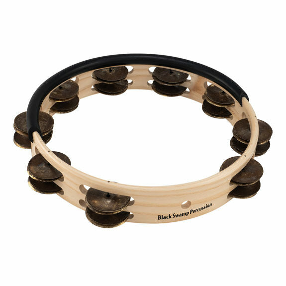 Black Swamp Session Plus Headless Tambourine – Aged Brass | Steve
