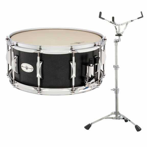 Black Swamp Concert Maple Snare Drum with Concert Snare Stand - 14x6.5