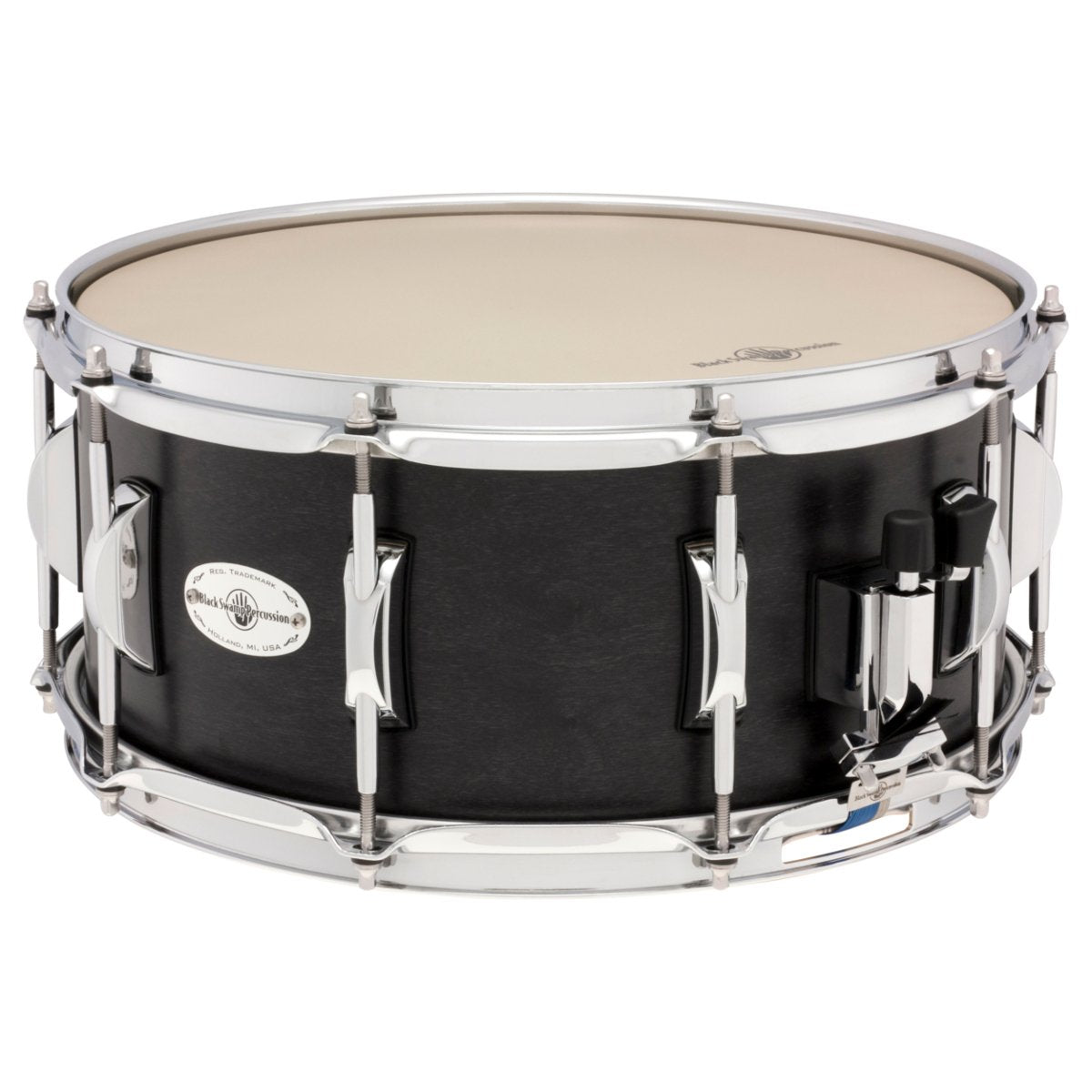 Black Swamp Maple Concert Snare Drum - 14" x 6.5" - Concert Black