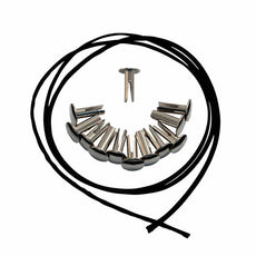 Black Swamp Nickel Plated Rivets - Pack of 12