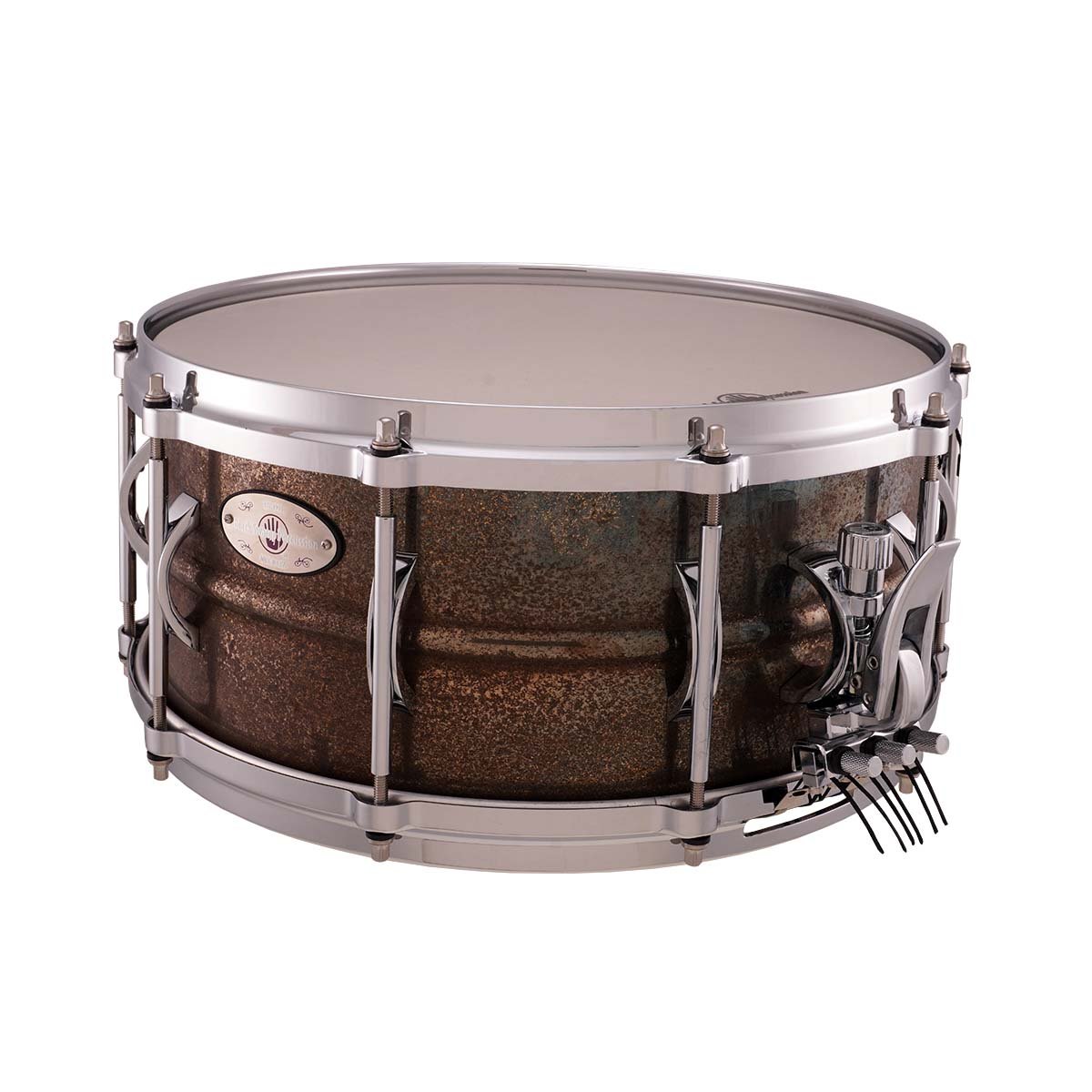 Black Swamp SoundArt Brass Concert Snare Drum - 14" x 6.5" - Torch Patina