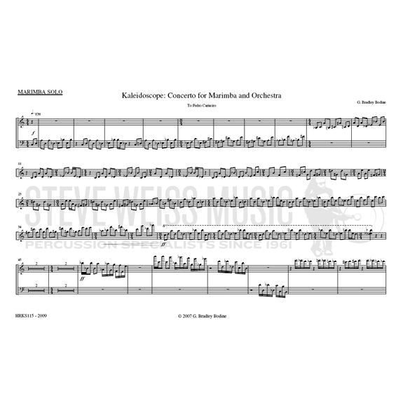 Bodine-Kaleidoscope (SCORE)-Solo M/Orch.
