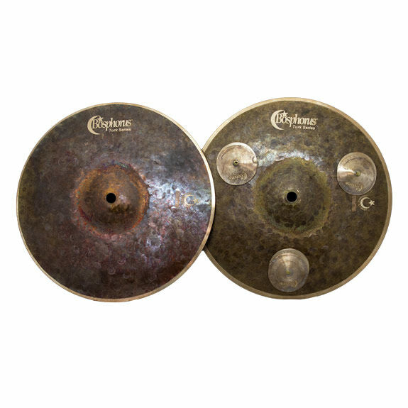 Bosphorus 10" Turk Series Mini Hi-Hats Cymbal Pair with Jingles on Bottom Cymbal
