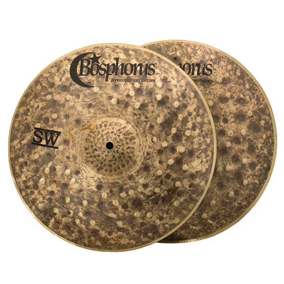 Bosphorus 14" Syncopation Series Sand Washed Hi-Hat Cymbals