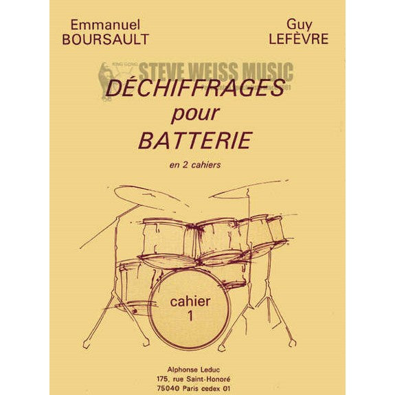 Boursault/Lefevre-Bk 2 Dechiffrages pour Batterie