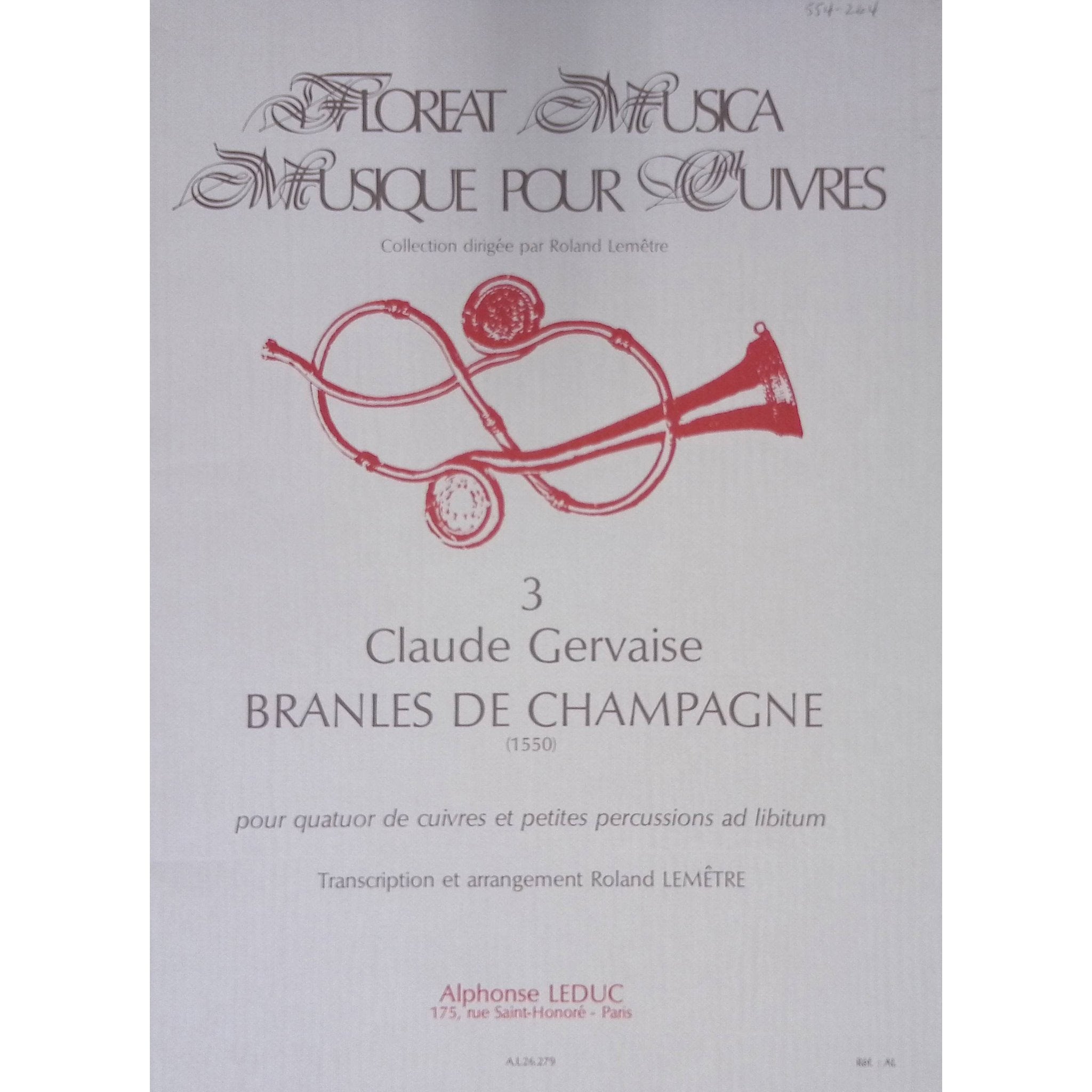 Branles De Champagne by Claude Gervaise