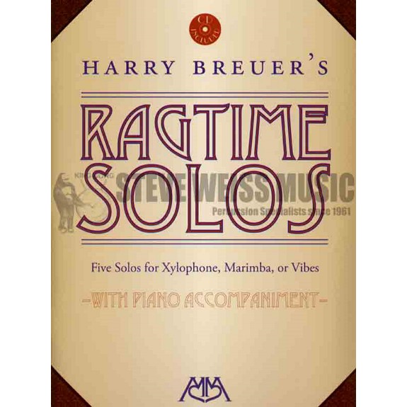 Breuer-Ragtime Solos-M(X)/PN (online audio access included) (Formerly Five New Ragtime Solos)