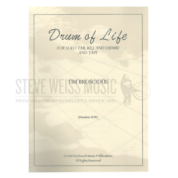 Broscious-Drum of Life-P/Prerecorded audio (download from  publisher)