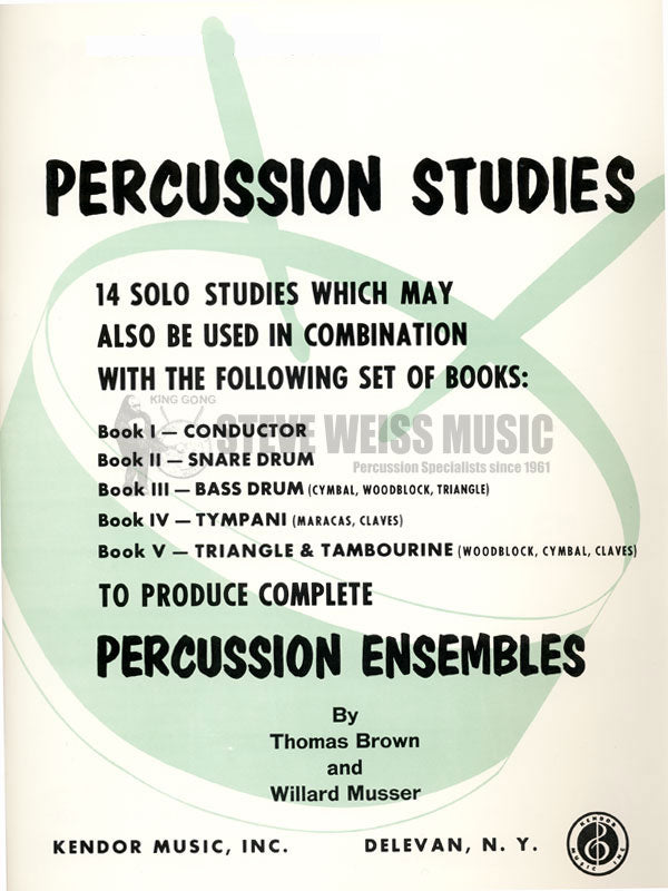 Brown, T.-Percussion Studies Bk. 3 (P)-P/2T