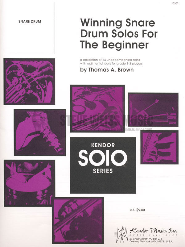 Brown, T.-Winning Snare Drum Solos for the Beginner-SD
