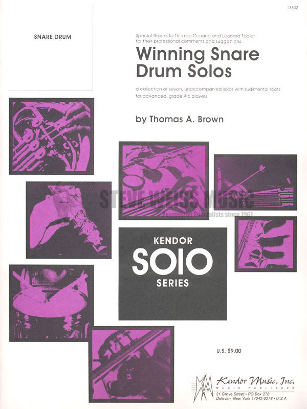 Brown, T.-Winning Snare Drum Solos-P