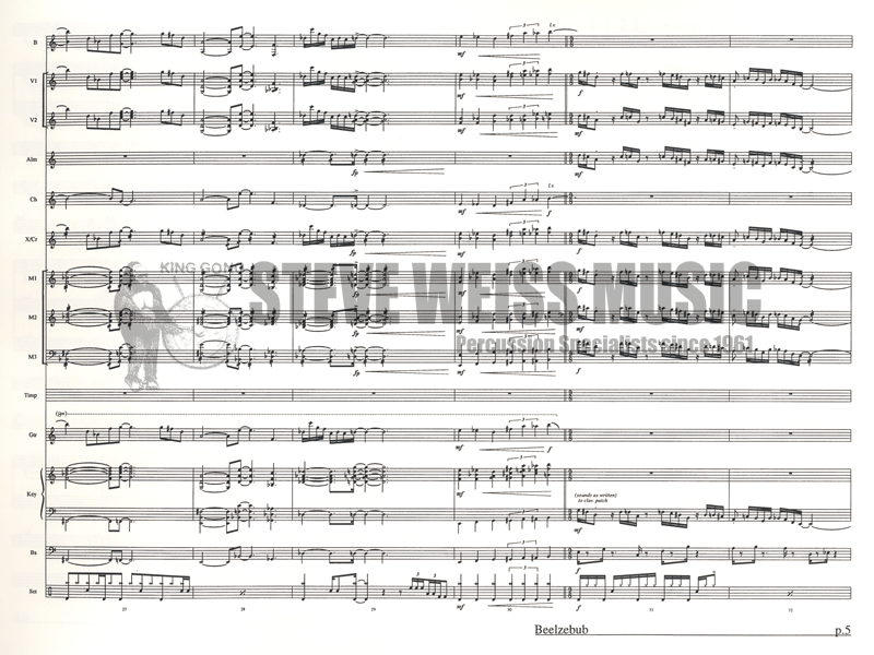 Bruford-Beelzebub arr. Smith (SP)-B/2V/C/Cro./opt. almgl./X/3M/3