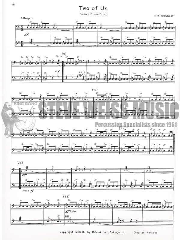 Buggert-Rubank Intermediate Method for Drums