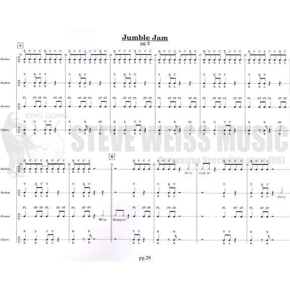 Burkhalter-Novelty Jamz - Ktichen items, buckets, chairs, etc.