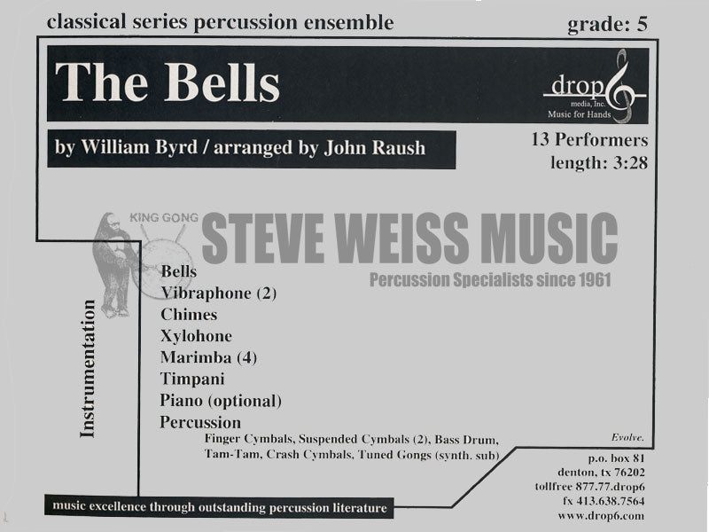 Byrd-Bells, The arr. Raush (SP)-B/2V/C/X/M/4T/P/opt. PN