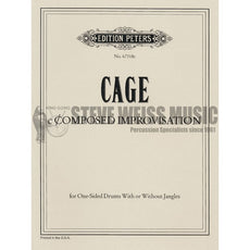 Cage-Composed Improvisation for One-sided Drums with or without Jangles