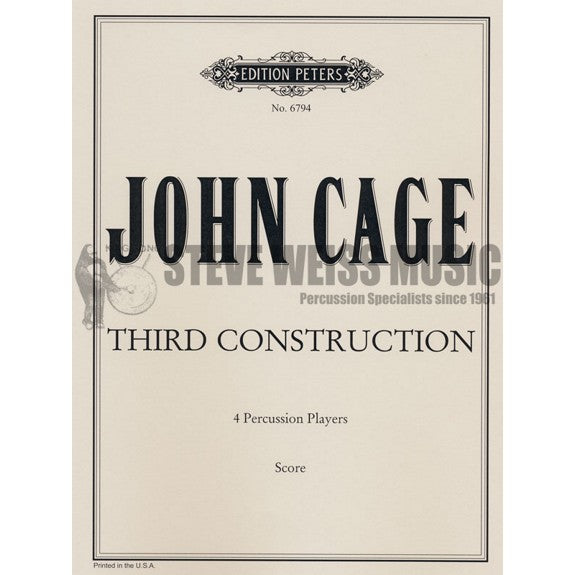Cage-Third Construction (S)
