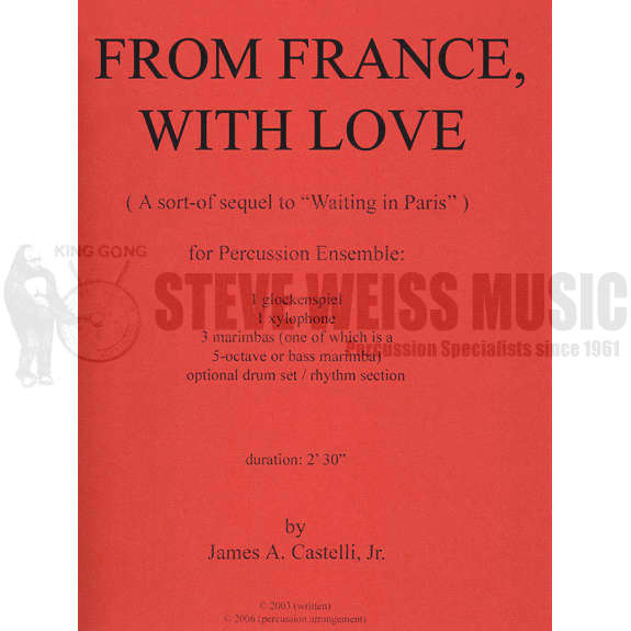Castelli-From France, With Love (SP)-B/X/3M (1-5 oct)/DS opt Rhythm Section