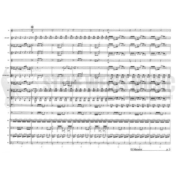 Cianciarulo-El Matador(SP)-B/Alm (opt)/2V/C/X/3 M/T/Tenor Pan (opt)/Double Seconds Pan(opt)/P