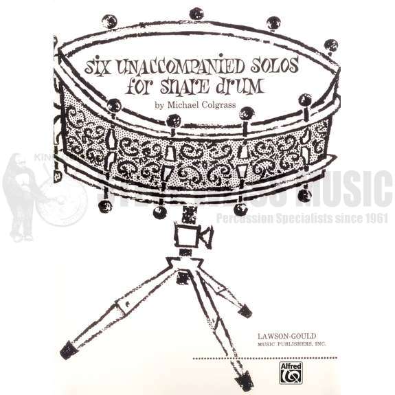Colgrass-Six Unaccompanied Solos for Snare Drum