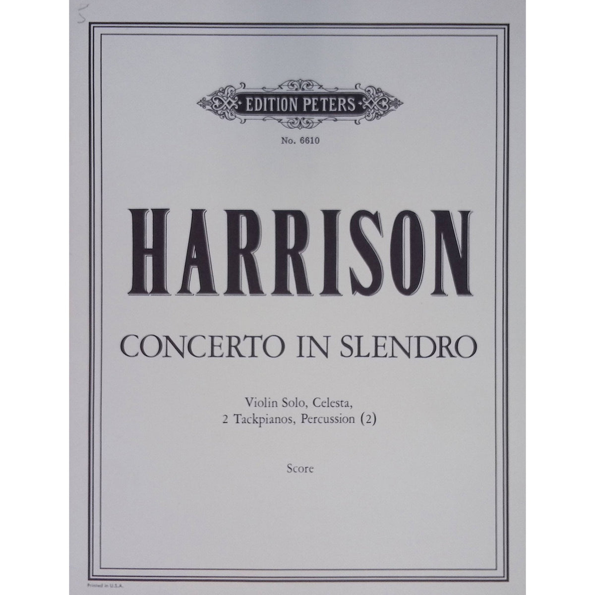 Concerto In Slendro by Lou Harrisson