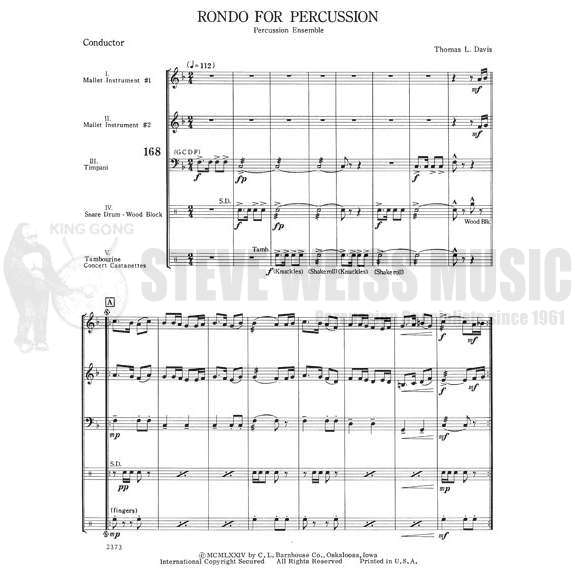 Davis-Rondo for Percussion(SP)