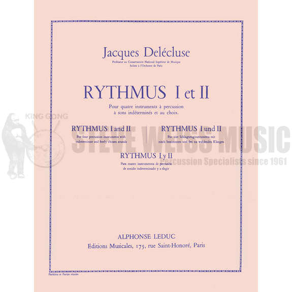 Delecluse-Rythmus l and ll