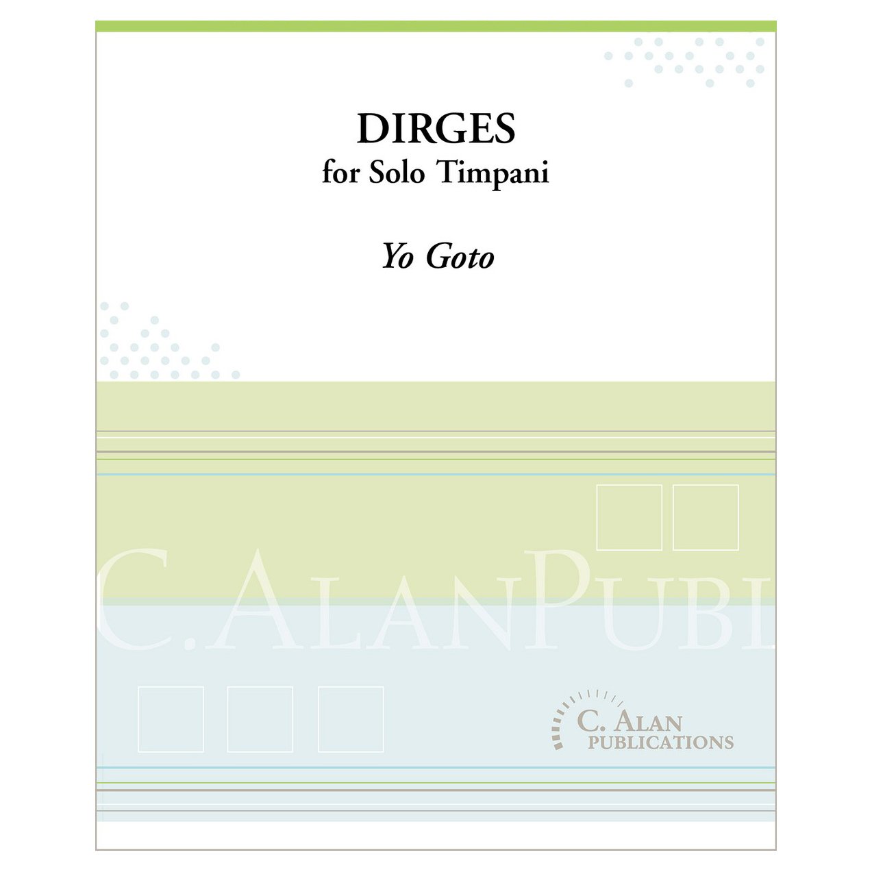 Dirges for solo timpani yo goto cover page