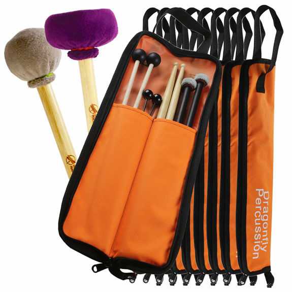 Dragonfly Percussion School Band Pack Bundle of 10 with FREE Bass Drum Beater and Tam Tam Mallet