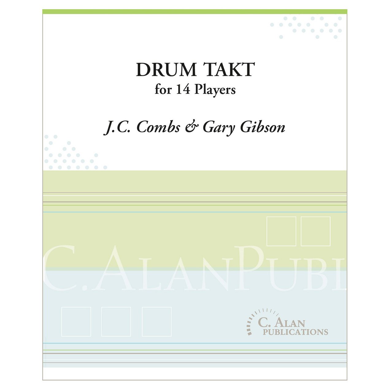 Drum Takt 14 Players JC Combs & Gary Gibson Score cover