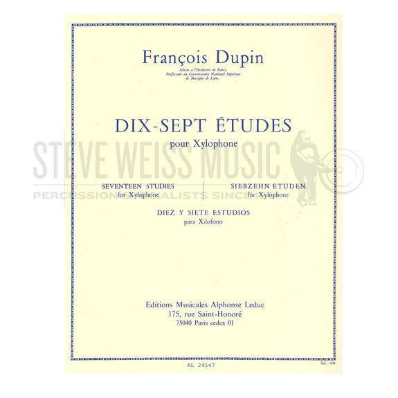Dupin-Seventeen Studies for Xylophone