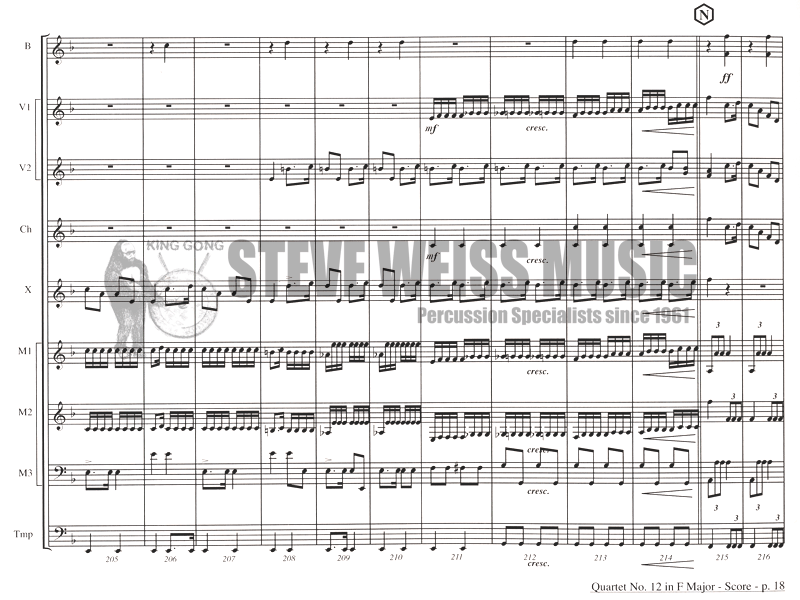 Dvorak-Quartet No. 12 Op. 26-The American arr LeBrecque  (SP)-B/2V/C/X/3M/5T