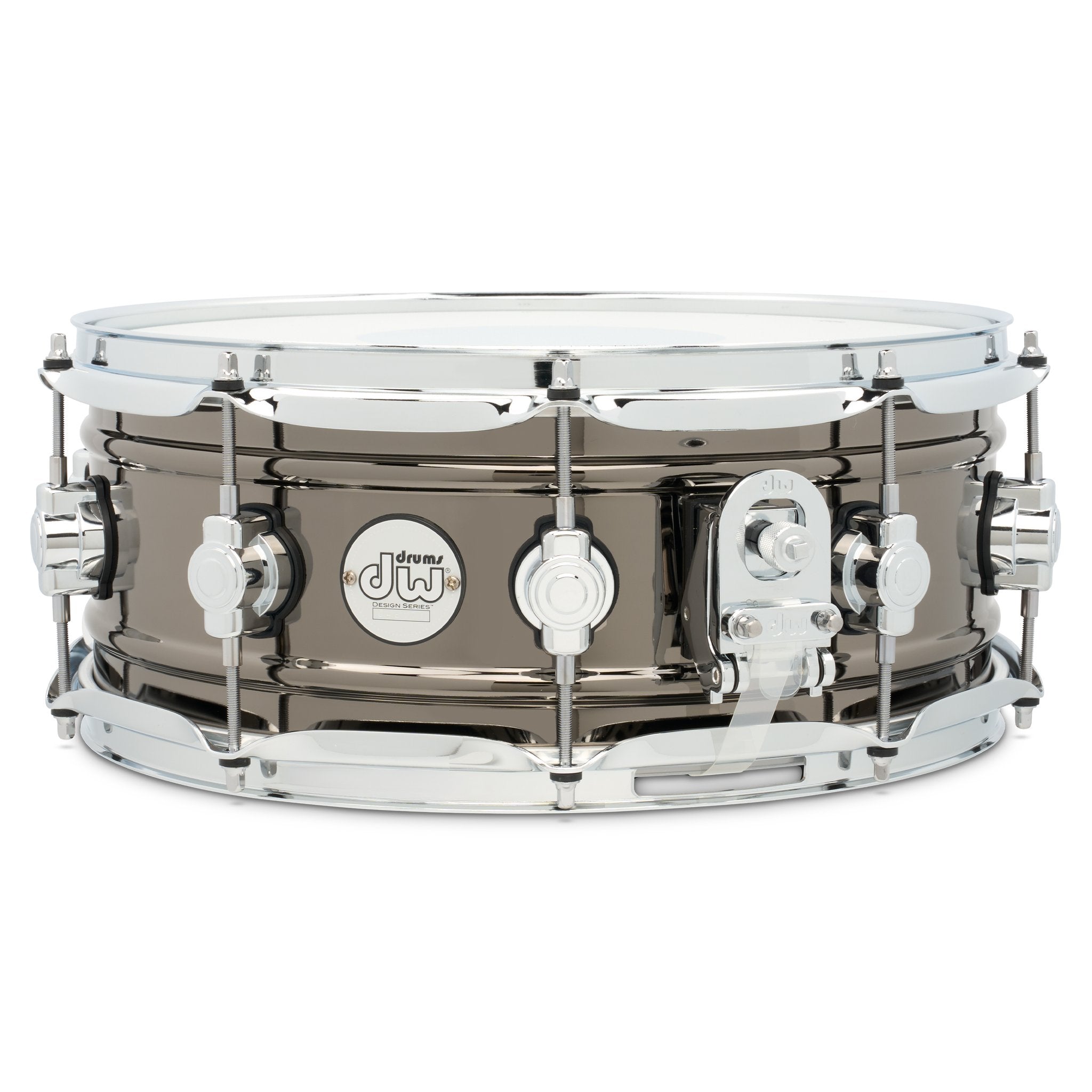 DW Design Series Black Nickel Over Brass Snare Drum - 14x5.5 - Image 2
