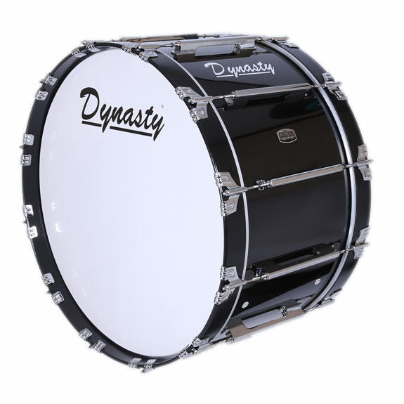 Dynasty Custom Elite Marching Bass Drum - 28" Black
