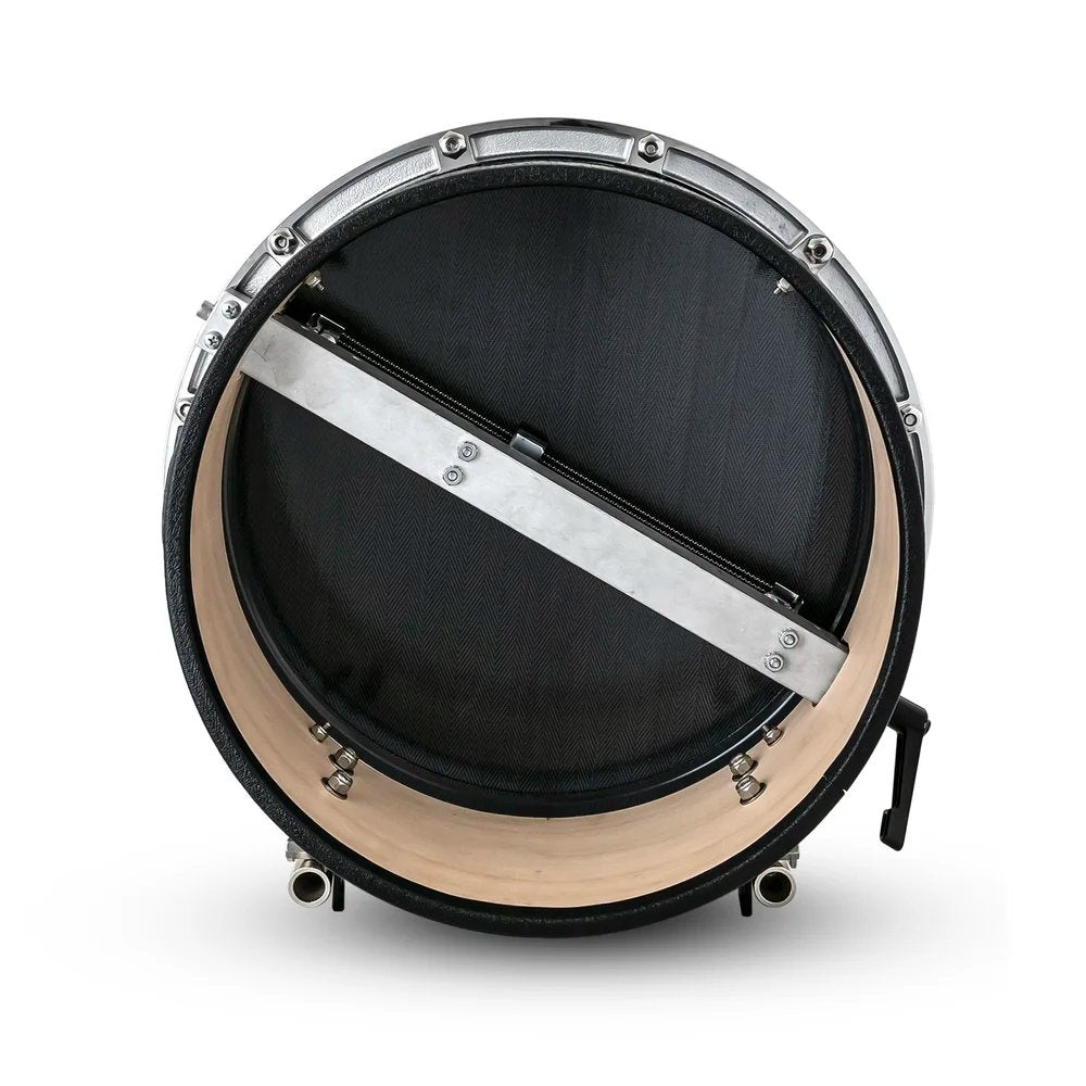Dynasty Performance Wedge Marching Snare - 14'' Snare with Chrome hardware - Black MS-W14W-B Snare Side