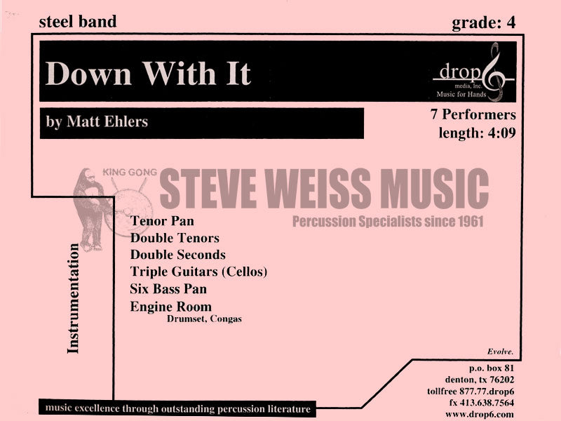 Ehlers-Down With It (SP)-Steel band