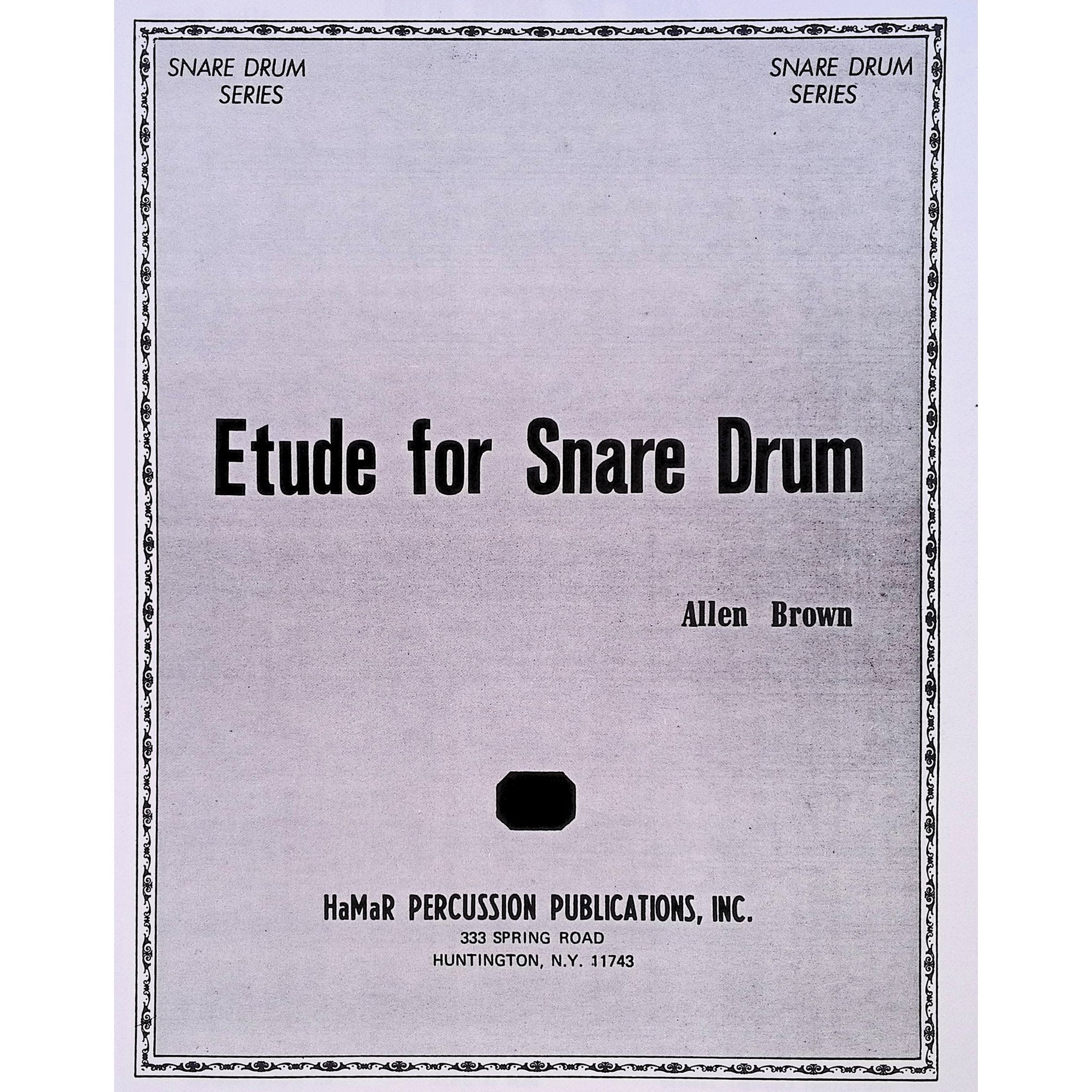 Etude for Snare Drum by Allen Brown