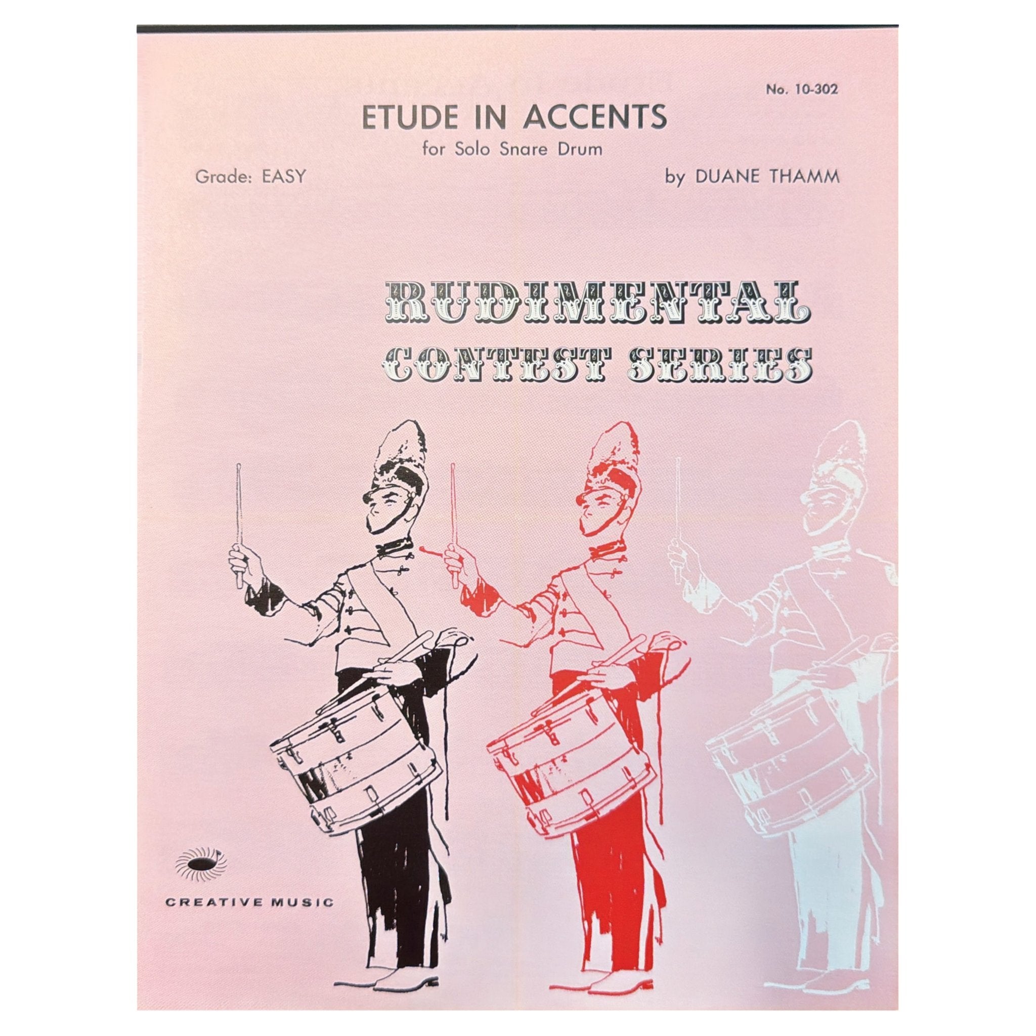 Etude in Accents by Duane Thamm for solo snare drum cover