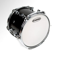 Evans 18" Coated White G-Plus Single Ply Head