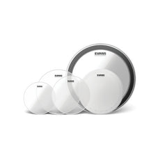 Evans Drum Heads Upgrade Pro Pack With 14" HD Dry Snare Batter  22" EMAD Clear Bass Batter G2 Clear Rock Pack (10", 12", 16") 14" G2 Clearedpp1-g2clr-r