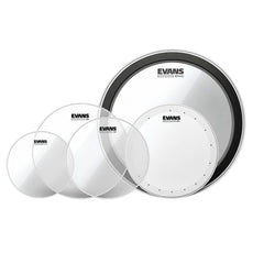 Evans Drum Set Upgrade Pack 14" HD Dry Snare Batter + 22" EMAD Clear Bass Batter w/ G2 Clear Rock Pack (10", 12", 16") EDP1-G2CLR-R