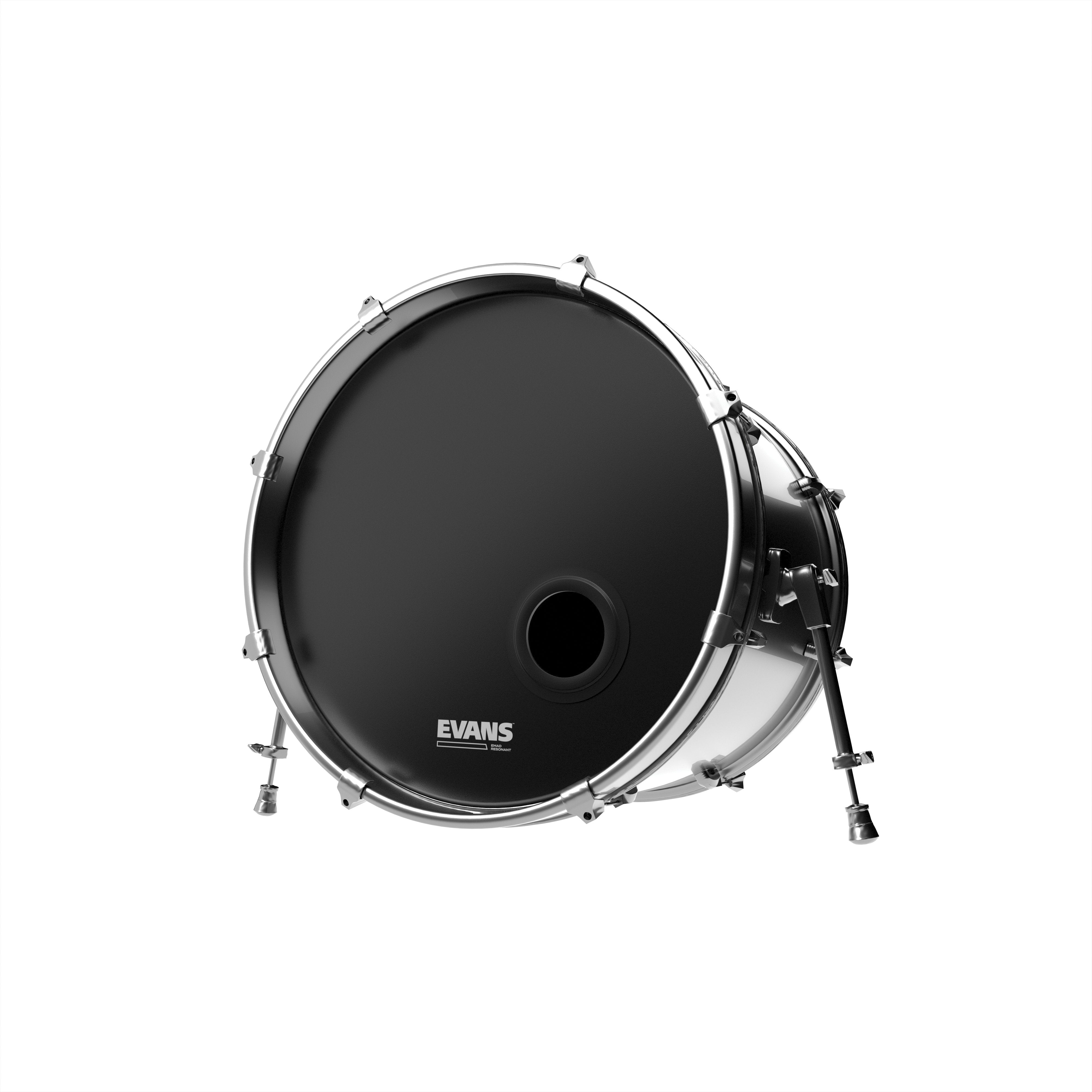 Evans EMAD Black Resonant Bass Drumhead - 26" - Image 2