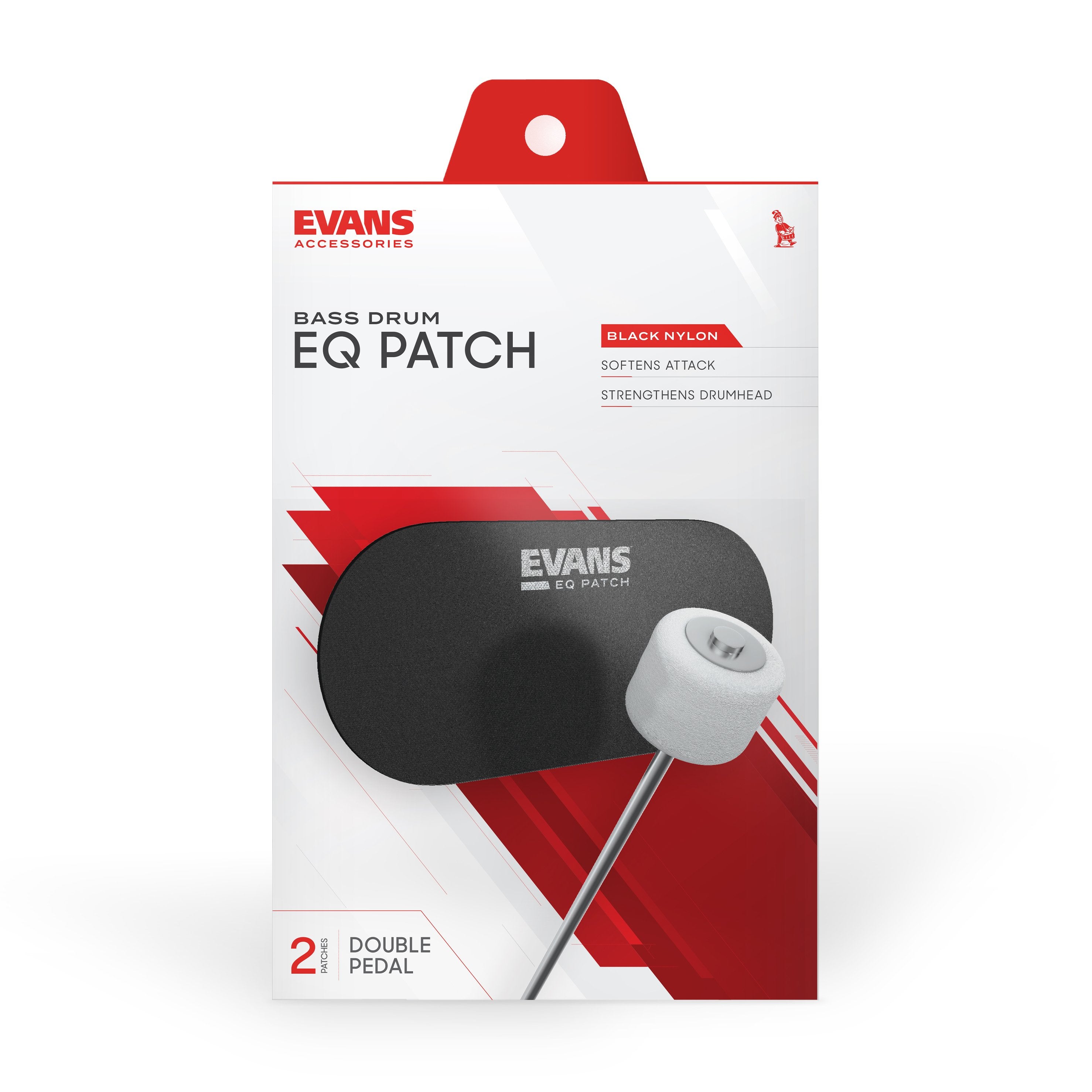 Evans EQ Bass Drum Patch - Nylon Double Pedal - Image 2