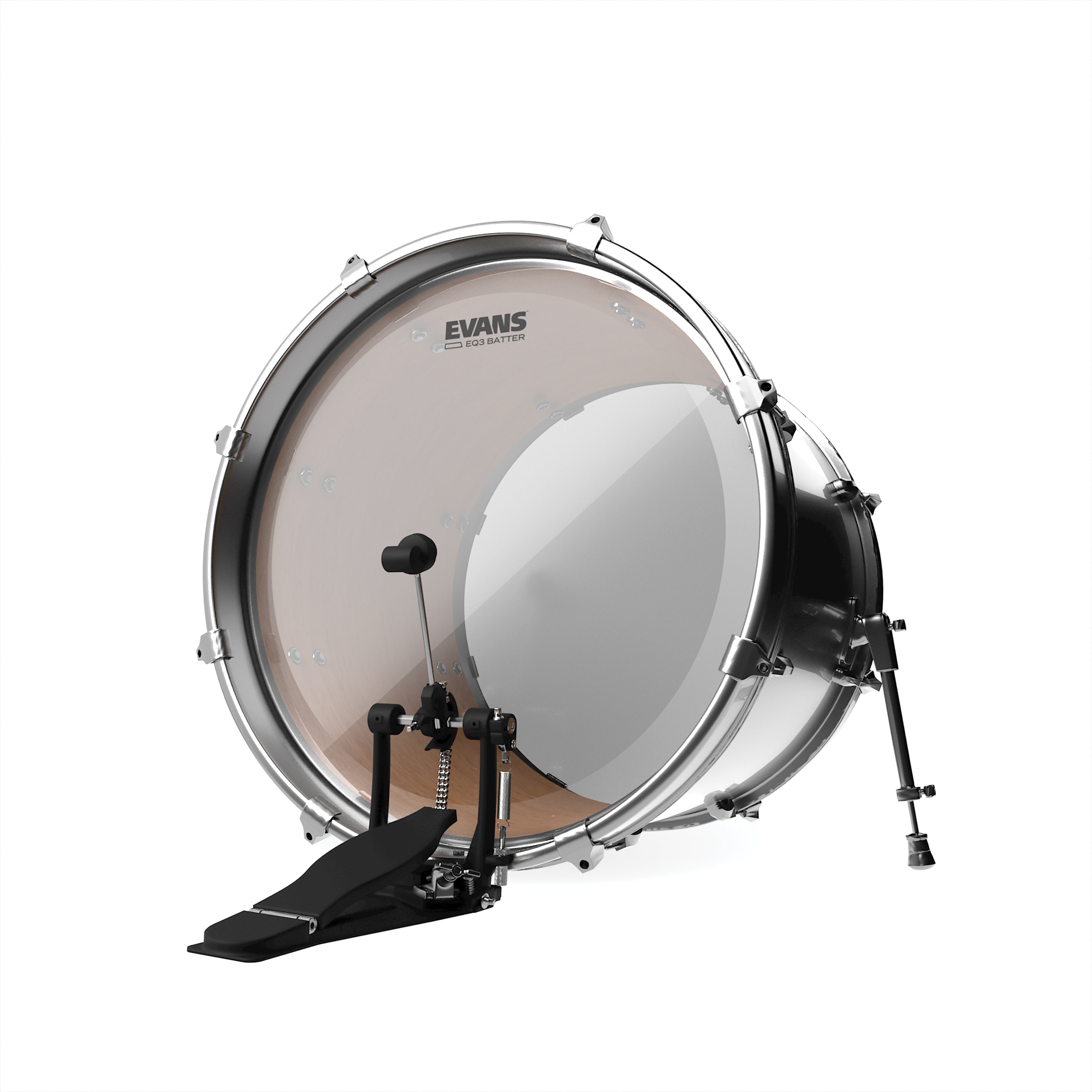 Evans EQ3 Clear Bass Drumhead - 20" - Image 3