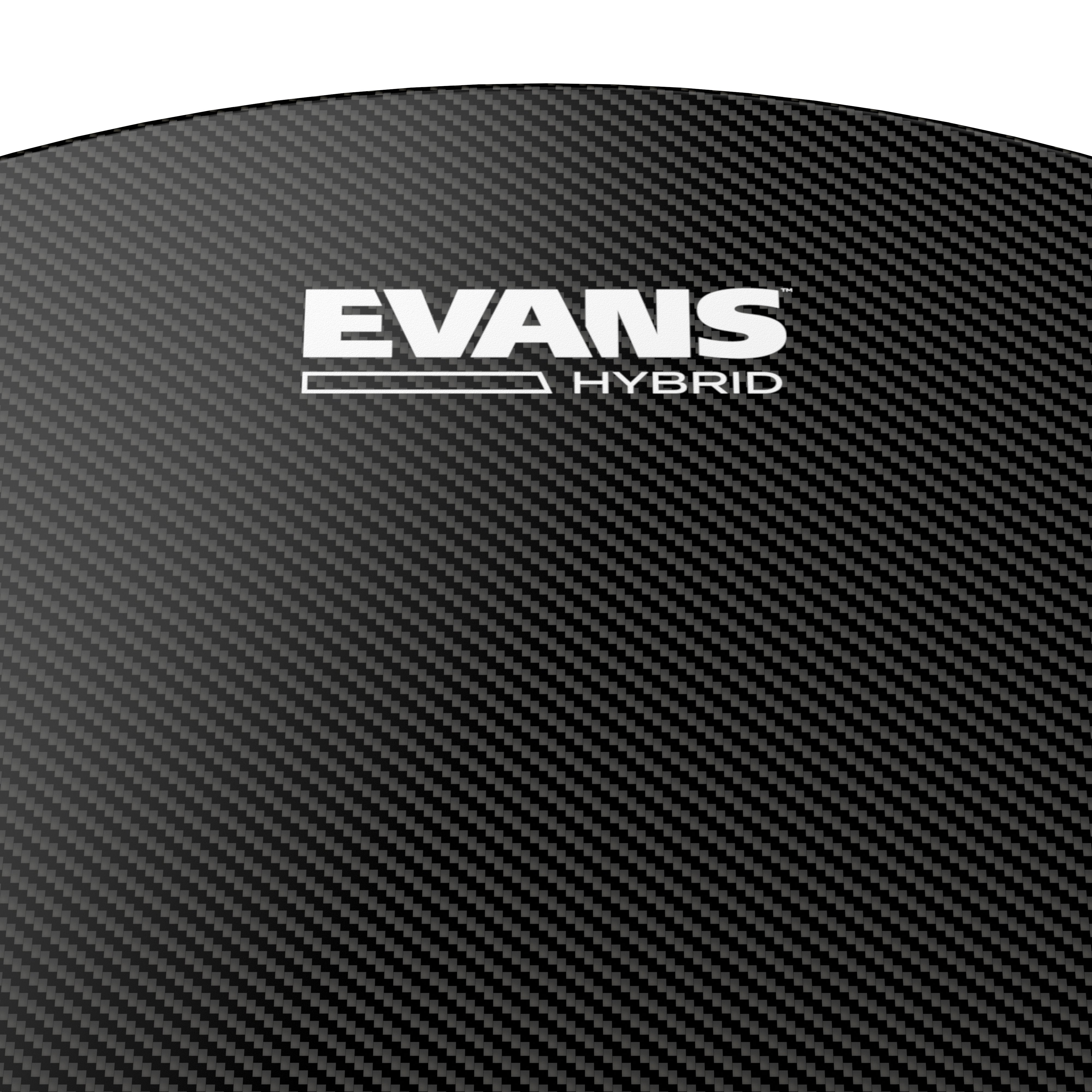 Evans Hybrid Black Marching Snare Drumhead - 14" - Image 2