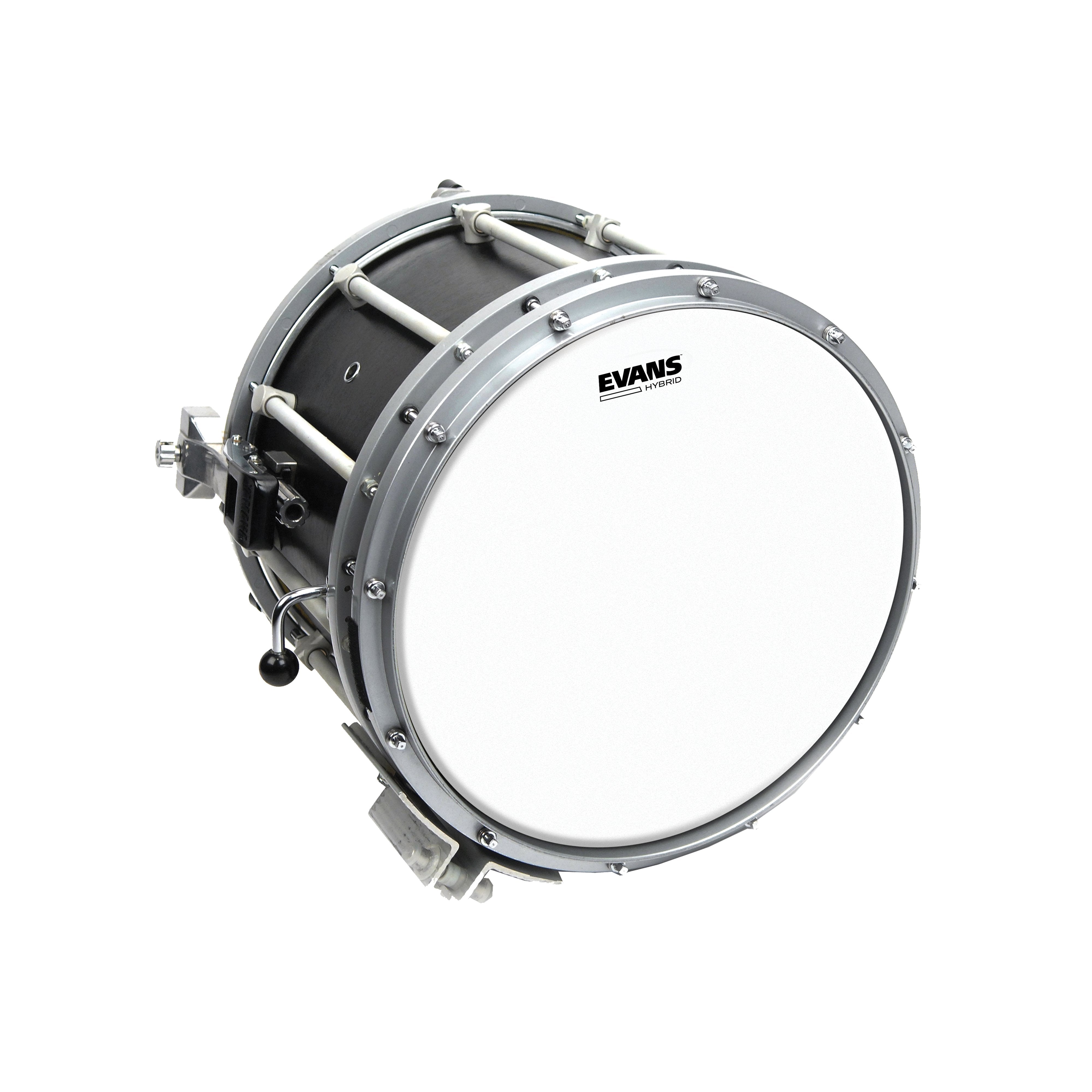 Evans Hybrid White Marching Snare Drumhead - 13" - Image 3